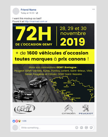 72 heures de l'occasion - Concessions GEMY Bretagne