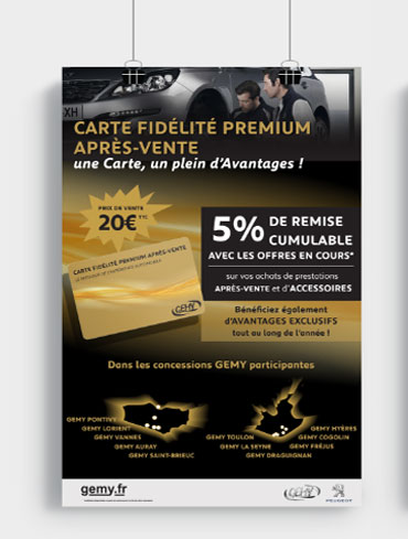 Affiche carte fidélité APV