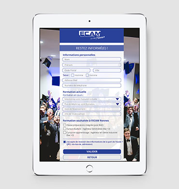 Application contact ECAM Rennes