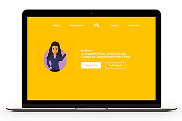 Site internet Manon Landais